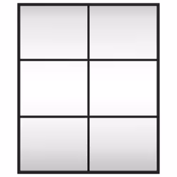 Specchio da Parete Nero 50x60 cm Rettangolare in Ferrocod mxl 106762 - Vista aggiuntiva 3