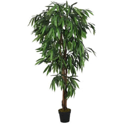 Albero Mango Artificiale 1050 Foglie 200 cm Verde Vidaxl