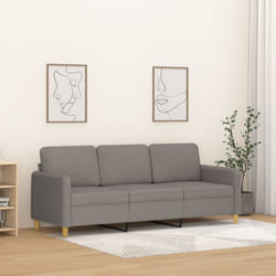 Divano a 3 Posti Tortora 180 cm in Tessutocod mxl 133346