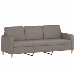 Divano a 3 Posti Tortora 180 cm in Tessutocod mxl 133346 - Vista aggiuntiva 2