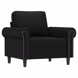 Poltrona Nera 60 cm in Similpellecod mxl 107238 - Vista aggiuntiva 2
