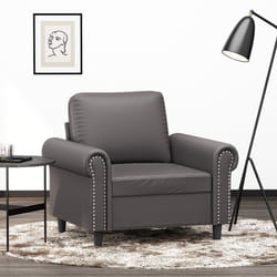 Poltrona Grigia 60 cm in Similpellecod mxl 110337
