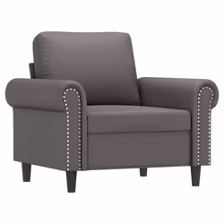 Poltrona Grigia 60 cm in Similpellecod mxl 110337 - Vista aggiuntiva 2