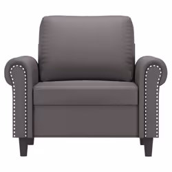 Poltrona Grigia 60 cm in Similpellecod mxl 110337 - Vista aggiuntiva 3