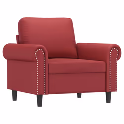 Poltrona Rosso Vino 60 cm in Similpellecod mxl 88634 - Vista aggiuntiva 2