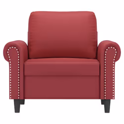 Poltrona Rosso Vino 60 cm in Similpellecod mxl 88634 - Vista aggiuntiva 3