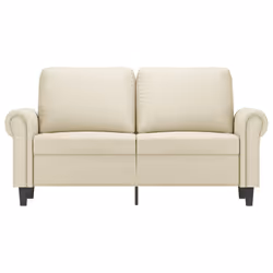 Divano a 2 Posti Crema 120 cm in Similpellecod mxl 133685 - Vista aggiuntiva 3