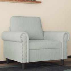 Poltrona Grigio Chiaro 60 cm Vellutocod mxl 131212