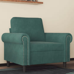 Poltrona Verde Scuro 60 cm Velluto vidaXL71824