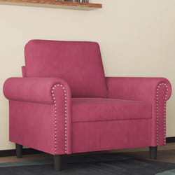 Poltrona Rosso Vino 60 cm Vellutocod mxl 110718
