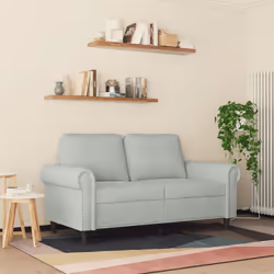 Divano a 2 Posti Grigio Chiaro 120 cm in Vellutocod mxl 83374 - Vista aggiuntiva 3