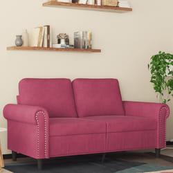 Divano a 2 Posti Rosso Vino 120 cm in Vellutocod mxl 134742