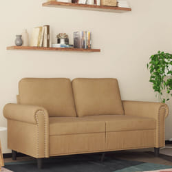 Divano a 2 Posti marrone 120 cm in Vellutocod mxl 110720
