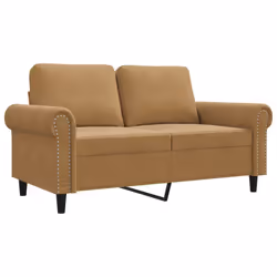 Divano a 2 Posti marrone 120 cm in Vellutocod mxl 110720 - Vista aggiuntiva 2