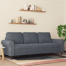 Divano a 3 Posti Grigio Scuro 180 cm in Vellutocod mxl 131288