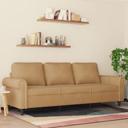 Divano a 3 Posti Marrone 180 cm in Vellutocod mxl 86740