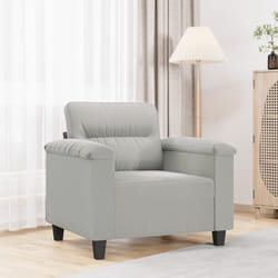 Poltrona Grigio Chiaro 60 cm in Tessuto Microfibracod mxl 83835