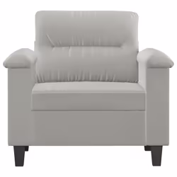 Poltrona Grigio Chiaro 60 cm in Tessuto Microfibracod mxl 83835 - Vista aggiuntiva 3