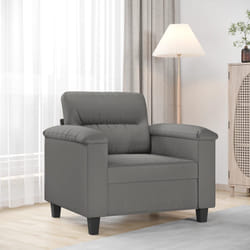 Poltrona Grigio Scuro 60 cm in Tessuto Microfibracod mxl 107411