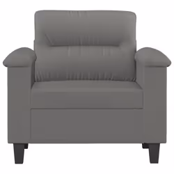 Poltrona Grigio Scuro 60 cm in Tessuto Microfibracod mxl 107411 - Vista aggiuntiva 3