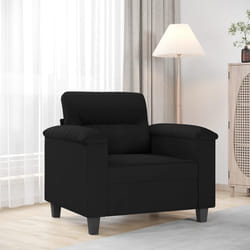 Poltrona Nera 60 cm in Microfibracod mxl 85446