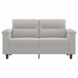 Divano a 2 Posti Grigio Chiaro 120 cm in Tessuto Microfibracod mxl 133348 - Vista aggiuntiva 3