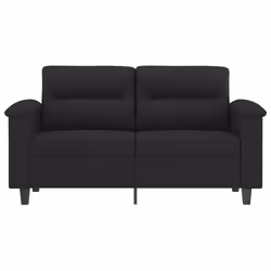 Divano a 2 Posti Nero 120 cm in Tessuto Microfibracod mxl 109374 - Vista aggiuntiva 3