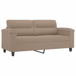 Divano a 2 Posti Tortora 140 cm in Tessuto Microfibracod mxl 133349 - Vista aggiuntiva 2