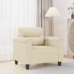 Vidaxl - Poltrona Crema 60 cm in Similpelle 69905