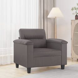 Vidaxl - Poltrona Grigia 60 cm in Similpelle
