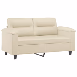 Divano a 2 Posti Crema 120 cm in Similpellecod mxl 110044 - Vista aggiuntiva 2
