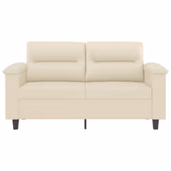 Divano a 2 Posti Crema 120 cm in Similpellecod mxl 110044 - Vista aggiuntiva 3