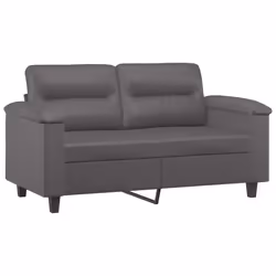 Divano a 2 Posti Grigio 120 cm in Similpellecod mxl 134036 - Vista aggiuntiva 2