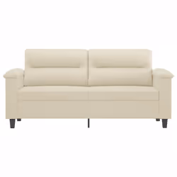 Divano a 2 Posti Crema 140 cm in Similpellecod mxl 85414 - Vista aggiuntiva 3