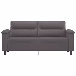 Divano a 2 Posti Grigio 140 cm in Similpellecod mxl 109376 - Vista aggiuntiva 3