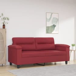 Divano a 2 Posti Rosso Vino 140 cm in Similpellecod mxl 86069