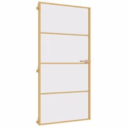 Porta Interni Sottile Oro 102,5x201,5 Vetro Temperato Alluminiocod mxl 107770 - Vista aggiuntiva 2