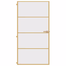 Porta Interni Sottile Oro 102,5x201,5 Vetro Temperato Alluminiocod mxl 107770 - Vista aggiuntiva 3