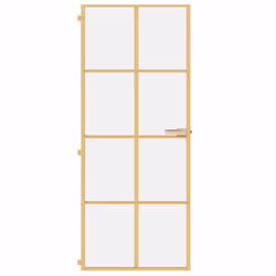 Porta Interni Sottile Oro 83x201,5cm Vetro Temperato Alluminiocod mxl 83815 - Vista aggiuntiva 3