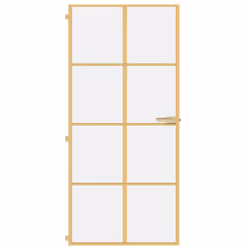 Porta Interni Sottile Oro 93x201,5cm Vetro Temperato Alluminiocod mxl 107772 - Vista aggiuntiva 3