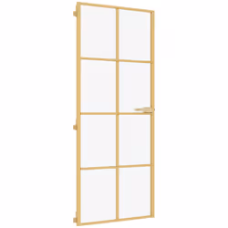 Porta Interni Sottile Oro 83x201,5cm Vetro Temperato Alluminiocod mxl 131748 - Vista aggiuntiva 2