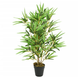 vidaXL Albero Bambù Artificiale 368 Foglie 80 cm Verde