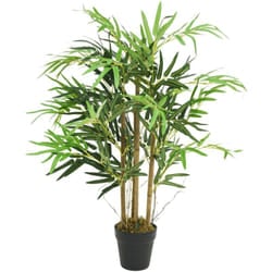 vidaXL Albero Bambù Artificiale 500 Foglie 80 cm Verde