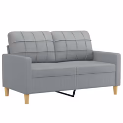 Divano a 2 Posti Grigio Chiaro 120 cm in Tessutocod mxl 70663 - Vista aggiuntiva 2