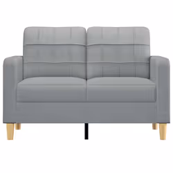 Divano a 2 Posti Grigio Chiaro 120 cm in Tessutocod mxl 70663 - Vista aggiuntiva 3