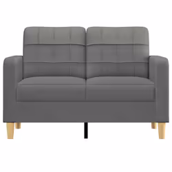 vidaXL Divano a 2 Posti Grigio Scuro 120 cm in Tessuto - Vista aggiuntiva 3