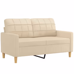 Divano a 2 Posti Crema 120 cm in Tessutocod mxl 126528 - Vista aggiuntiva 2