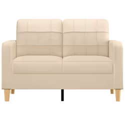 Divano a 2 Posti Crema 120 cm in Tessutocod mxl 126528 - Vista aggiuntiva 3