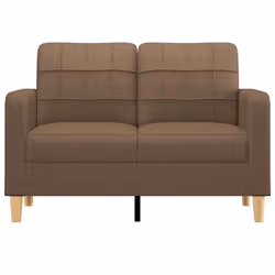 vidaXL Divano a 2 Posti Marrone 120 cm in Tessuto - Vista aggiuntiva 3