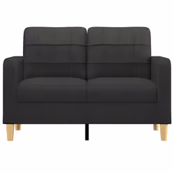Divano a 2 Posti Nero 120 cm in Tessutocod mxl 126538 - Vista aggiuntiva 3